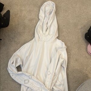 Elegant White Hoodie for Women